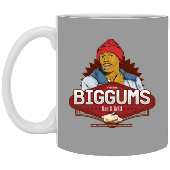 Biggums Bar & Grill White Mug 11oz (2-sided)