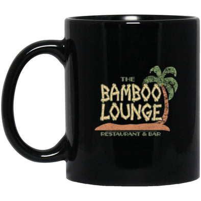 Bamboo Lounge Black Mug 11oz (2-sided)