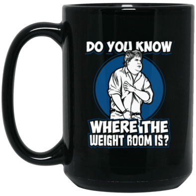 Weight Room Black Mug 15oz (2-sided)
