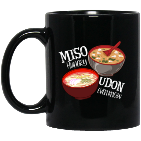 Miso Hungry Black Mug 11oz (2-sided)