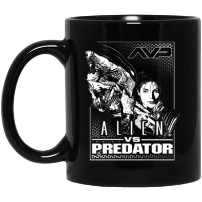 Alien vs Predator Black Mug 11oz (2-sided)