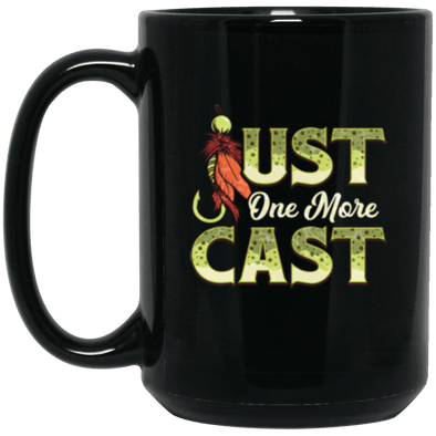 Last Cast Black Mug 15oz (2-sided)