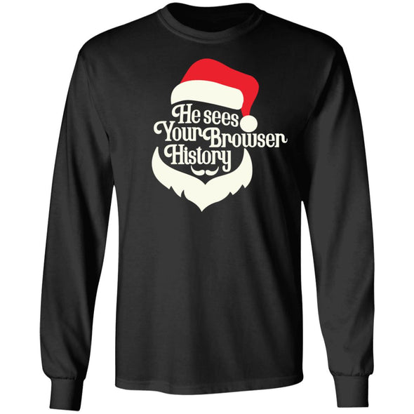 Santa Sees Long Sleeve