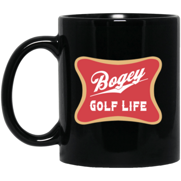Bogey Golf Black Mug 11oz (2-sided)