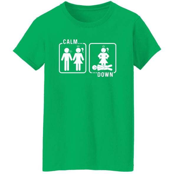 Calm Down Ladies Cotton Tee