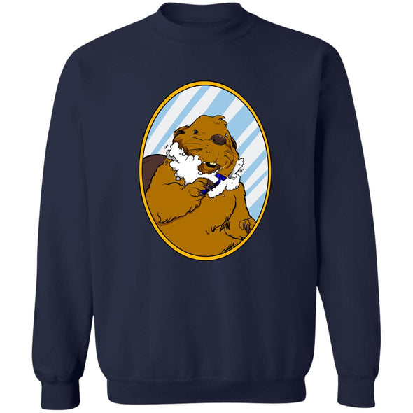 Shaving Beaver Crewneck Sweatshirt