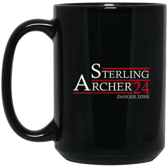 Sterling Archer 24 Black Mug 15oz (2-sided)