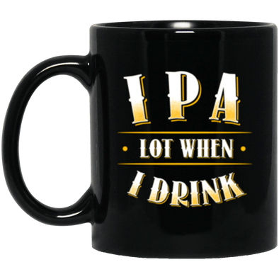IPA Lot Black Mug 11oz (2-sided)