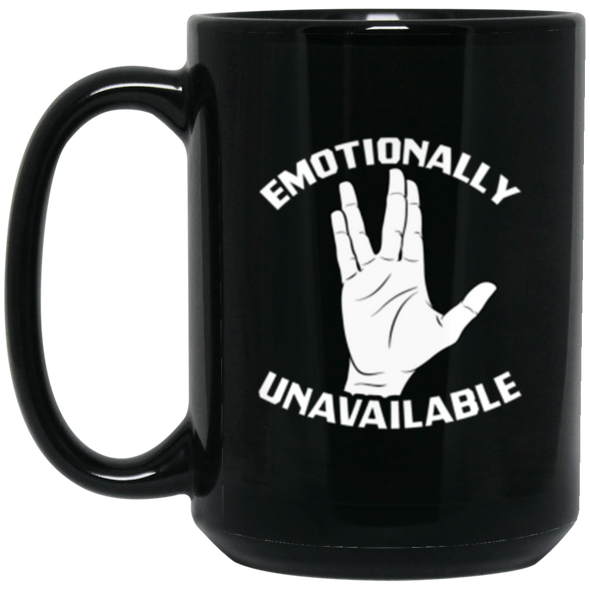 Spock Emotions Black Mug 15oz (2-sided)