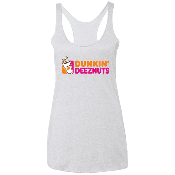 Dunkin Deeznuts Ladies Racerback Tank