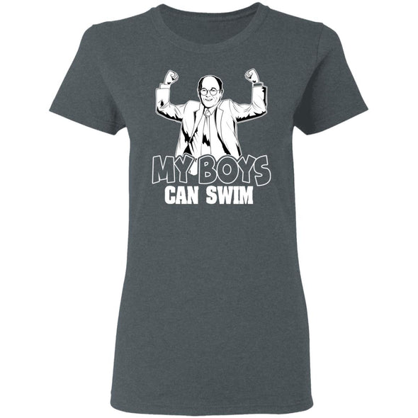 My Boys Can Swim Ladies Cotton Tee