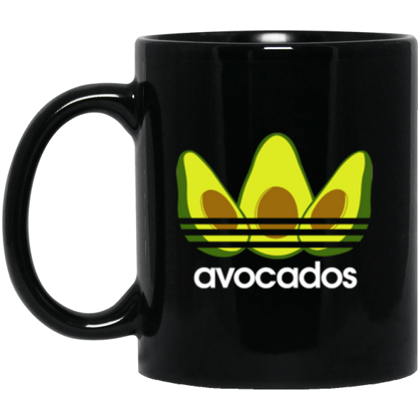 Avocados Black Mug 11oz (2-sided)