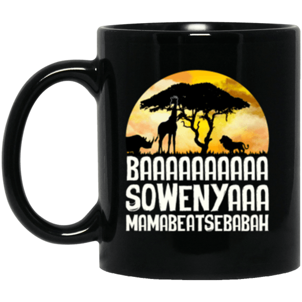 Baa Sowenya Black Mug 11oz (2-sided)
