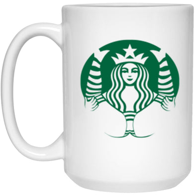 The Full Logo White Mug 15oz (2-sided)