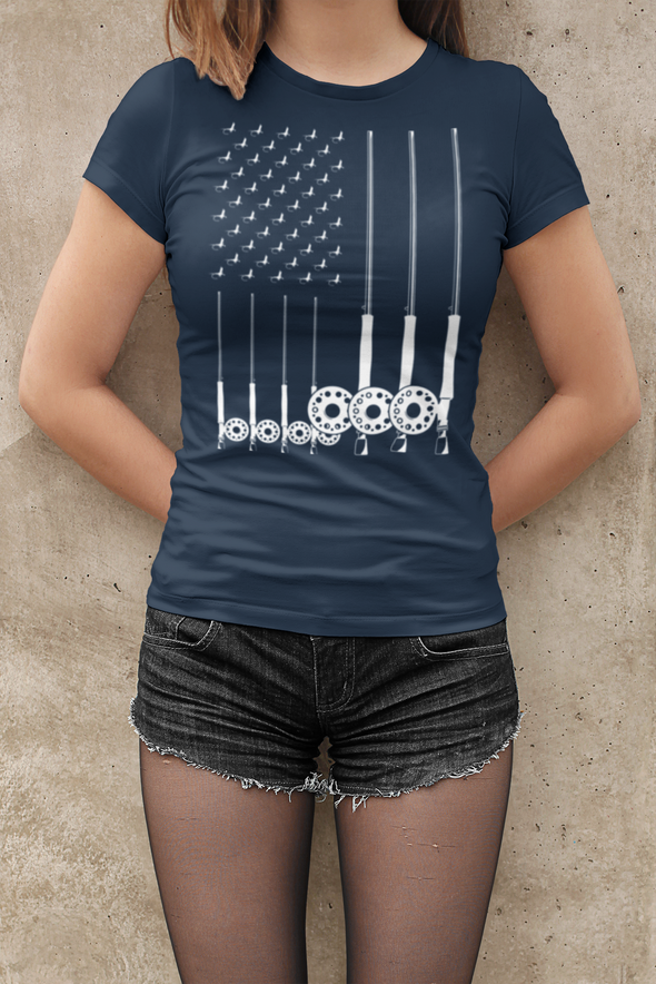 American Fly Flag Cotton Tee