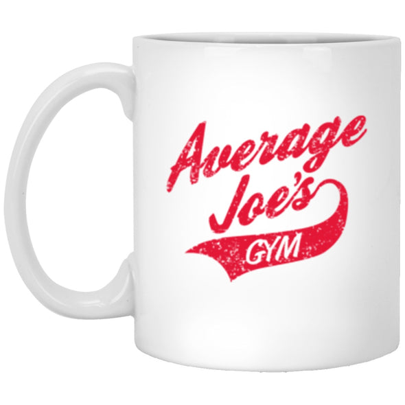 Drinkware - Average Joes Gym White Mug 11oz (2-sided)
