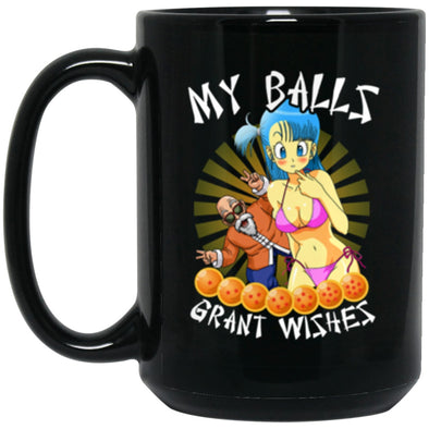 Drinkware - Balls Grant Wishes Mug 15oz (2-sided)