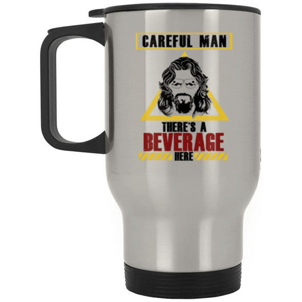 Drinkware - Beverage Here 2 Steel Travel Mug (2-sided)