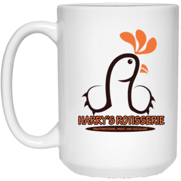 Drinkware - Harry's Rotisserie White Mug 15oz (2-sided)