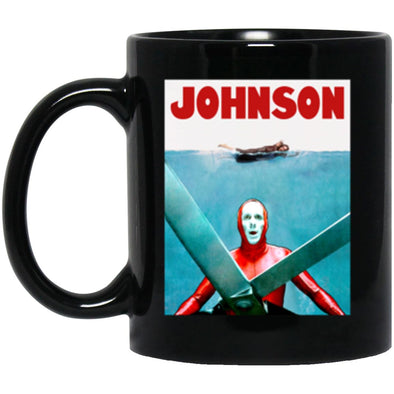 Drinkware - JAWS JOHNSON Black Mug 11oz (2-sided)