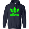 Sweatshirts - Green Aliens (not Adidas) Hoodie