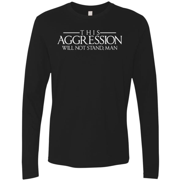T-Shirts - Aggression Text Premium Long Sleeve
