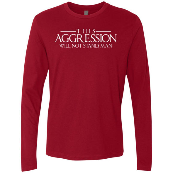 T-Shirts - Aggression Text Premium Long Sleeve