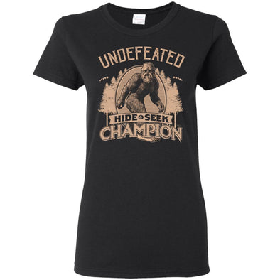T-Shirts - Bigfoot Hide And Seek Champ Ladies Tee