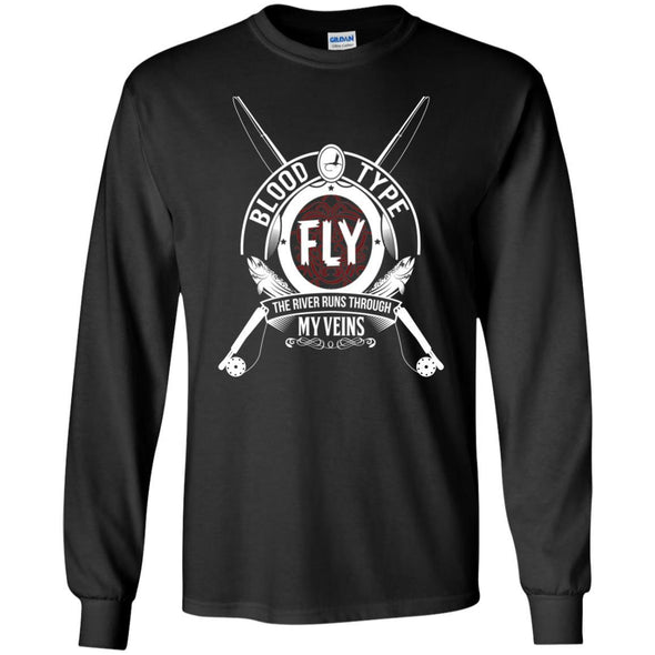 T-Shirts - Blood Type Fly Long Sleeve