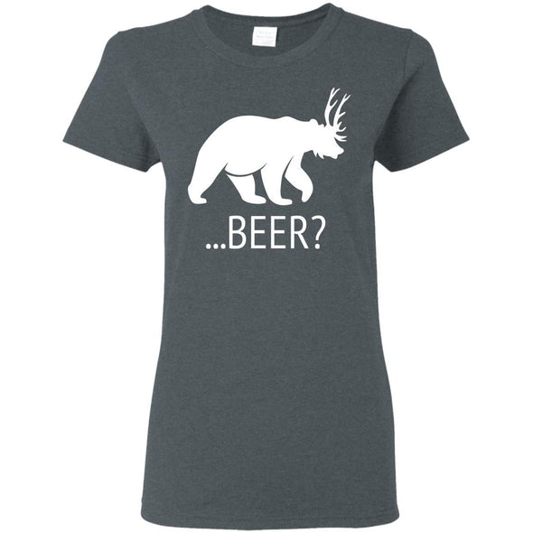 T-Shirts - Deer Bear Beer Ladies Tee