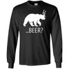 T-Shirts - Deer Bear Beer Long Sleeve