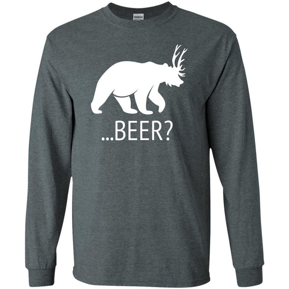 T-Shirts - Deer Bear Beer Long Sleeve