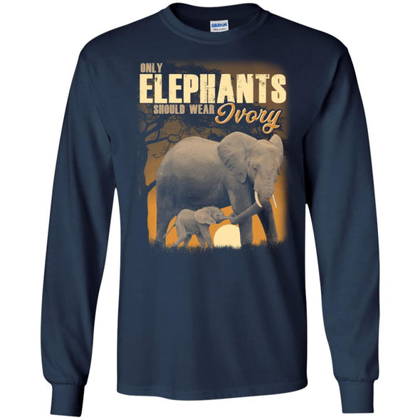 T-Shirts - Elephant Ivory Long Sleeve