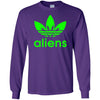 T-Shirts - Green Aliens (not Adidas) Long Sleeve