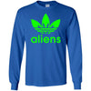 T-Shirts - Green Aliens (not Adidas) Long Sleeve