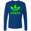 T-Shirts - Green Aliens (not Adidas) Premium Long Sleeve