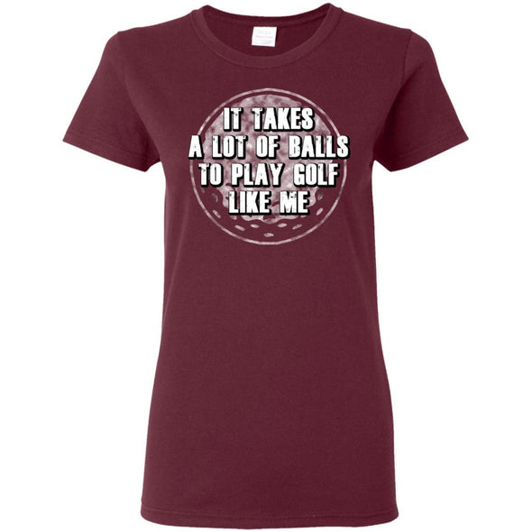 T-Shirts - Takes Golf Balls Ladies Tee